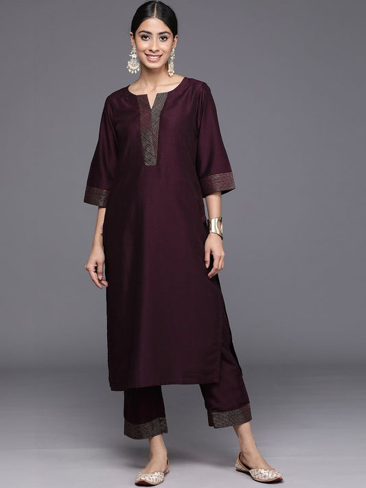 Women Ethnic Motifs Regular Thread Work Kurta with Trousers