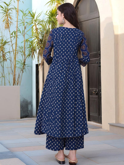Dhiyona KL Women Blue Kurta Sets
