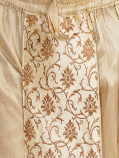 Men's Aqua Silk Blend Straight Kurta and Dhoti Set