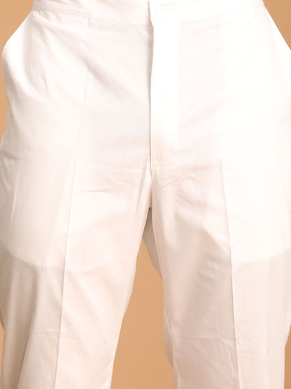 Men's Indigo Blue Cotton Straight Kurta Pyjama Set