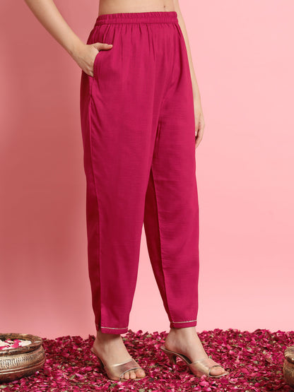Dhiyona VV Twisha Silk Blend Dori Embroidered Kurta Set
