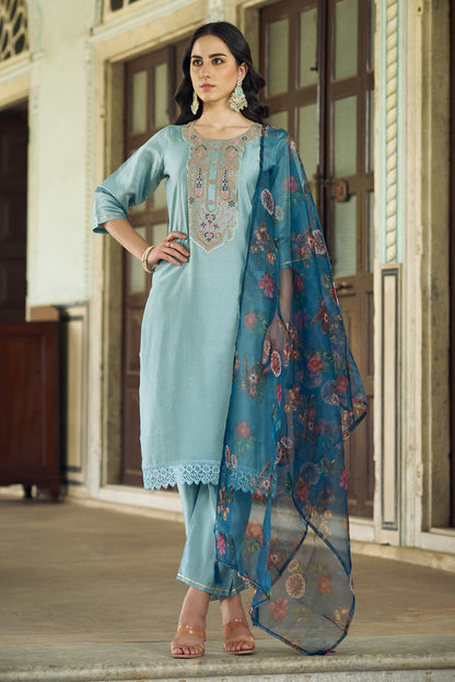 Dhiyona VV Vedika Women Kurta and Pant Sets Viscose Rayon Fabric