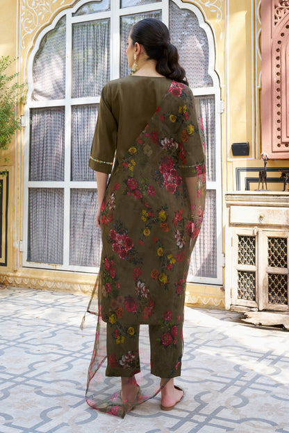 Dhiyona VV Anvika Women Kurta and Pant Sets Viscose Rayon Fabric