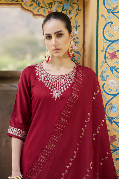 Dhiyona VV Pavitra Women Kurta and Pant Sets Viscose Rayon Fabric