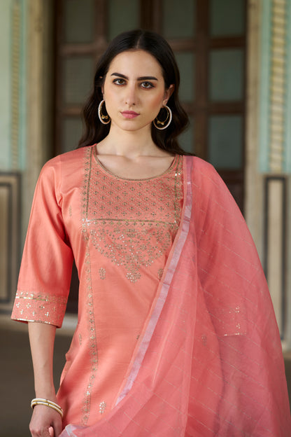 Dhiyona VV Antima Women Kurta and Pant Sest Viscose Rayon