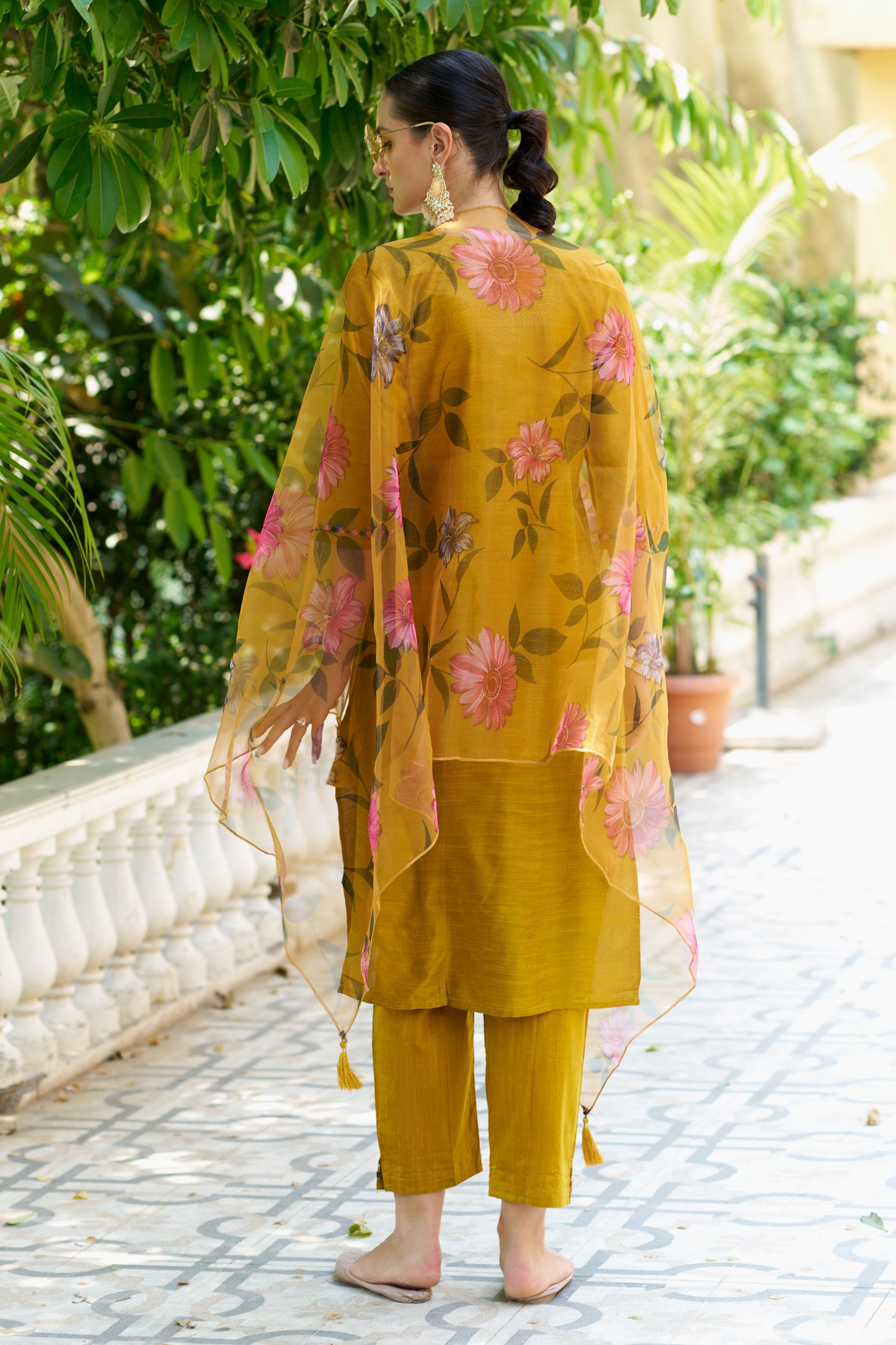 Dhiyona VV Astitva Women Kurta and Pant Sets Cotton Silk Fabric