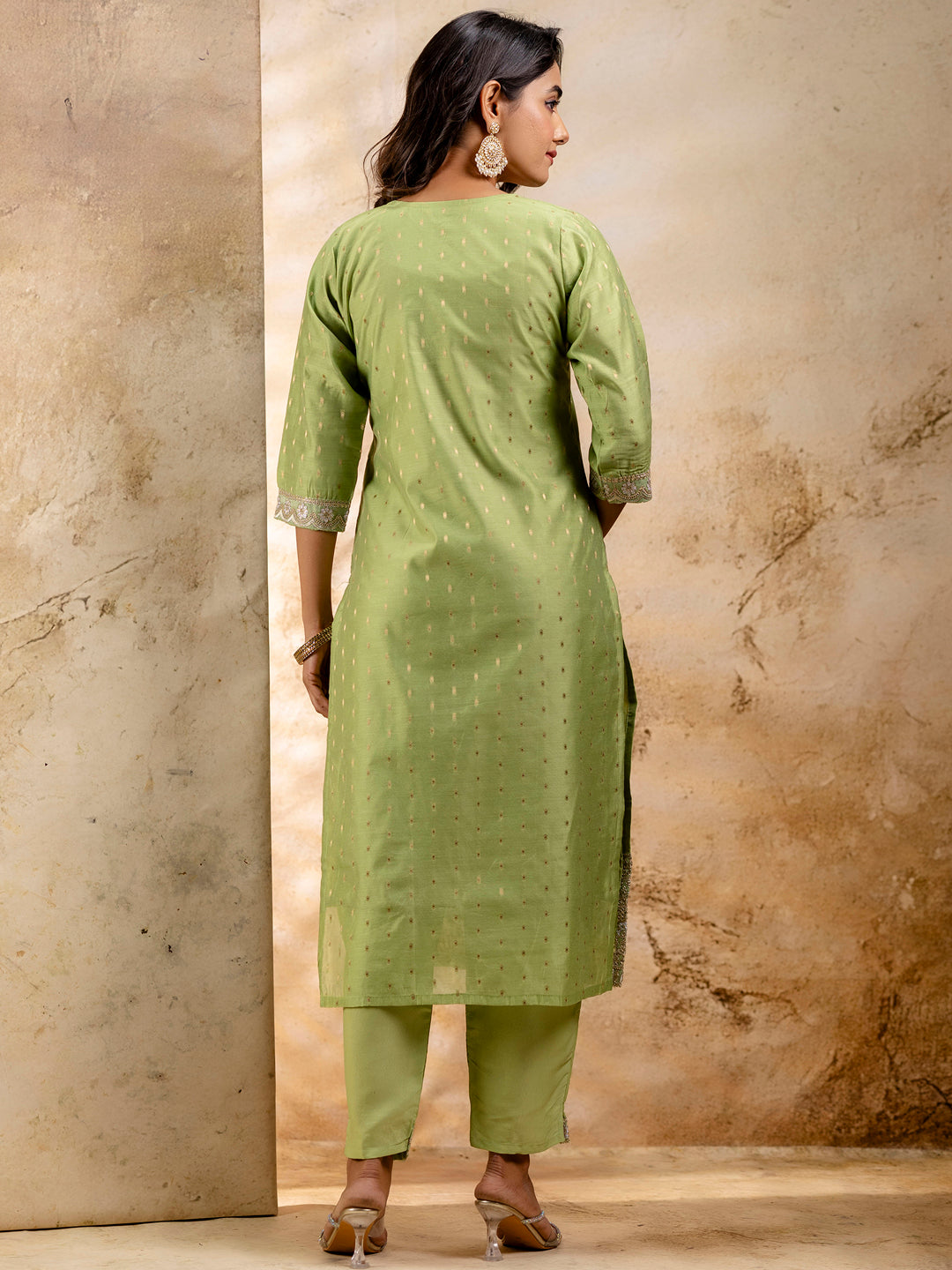 Dhiyona VV Chitralekha Chanderi Silk Blend Kurta Set
