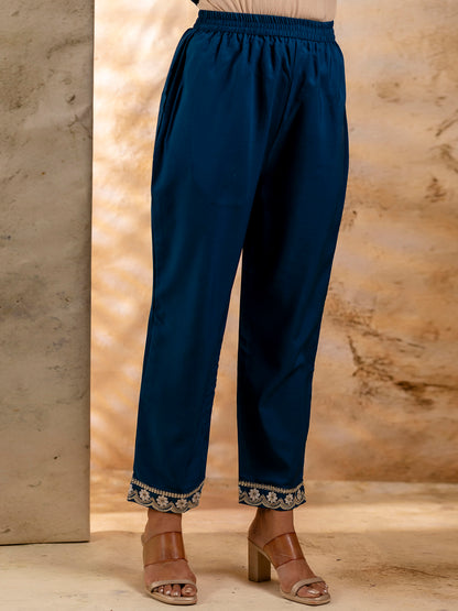 Dhiyona VV Chitta Chanderi Silk Blend Kurta Set