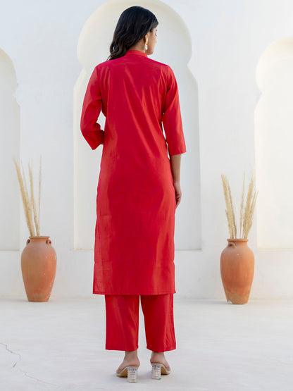 Dhiyona VV Suhani Rani Pink Silk Blend Women Ethnic Suit Sets