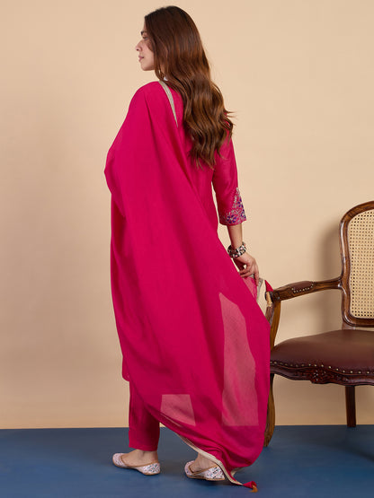 Dhiyona VV Rani Fancy Embroidered Kurta Pant Set