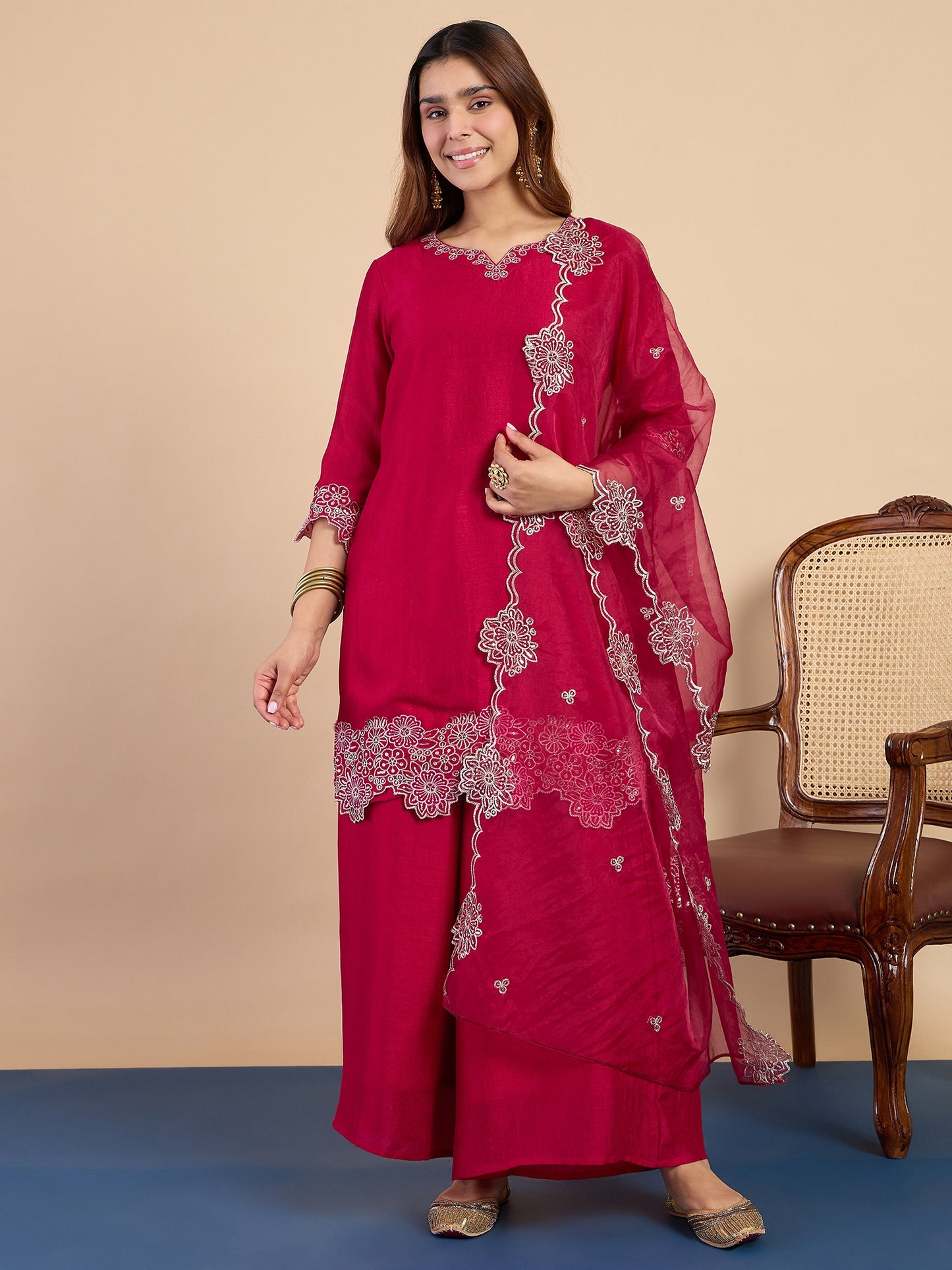 Dhiyona VV Rani Women's Designer Kurta Pant Set Premium Pattern Collection