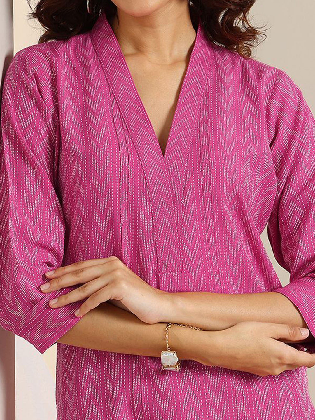 Embroidered Regular Kurta With Trousers & Dupatta
