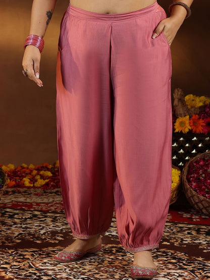 Dhiyona Women's Embroidered Thread Work Straight Kurta With Patiala & Dupatta