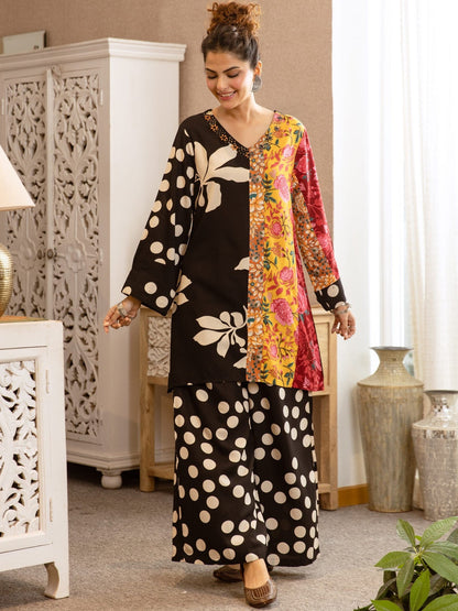 Floral Printed Kurta with Palazzos