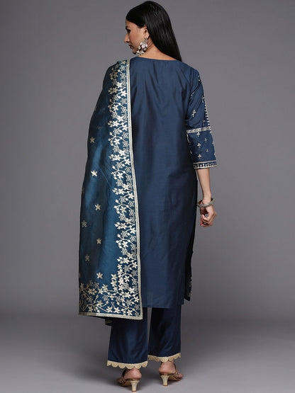 Women Ethnic Motifs Printed Regular Kurta with Trousers & With Dupatta