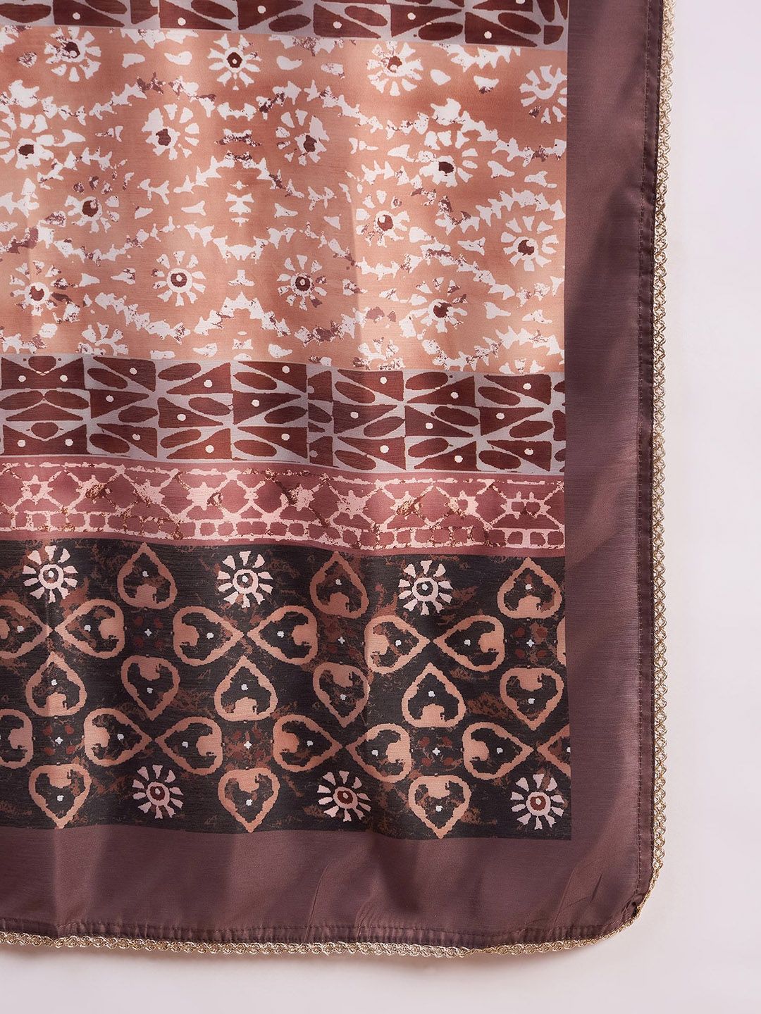 Dhiyona AN Ethnic Motifs Embroidered Sequinned Chanderi Silk Kurta With Sharara & Dupatta