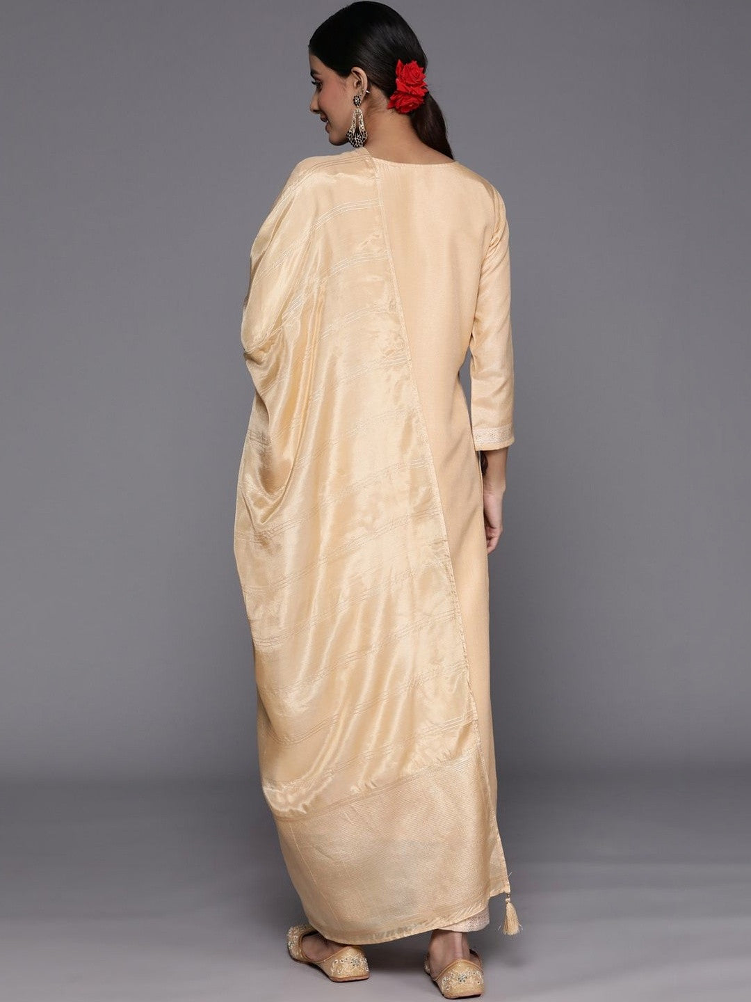 Women Regular Kurta with Trousers & With Dupatta