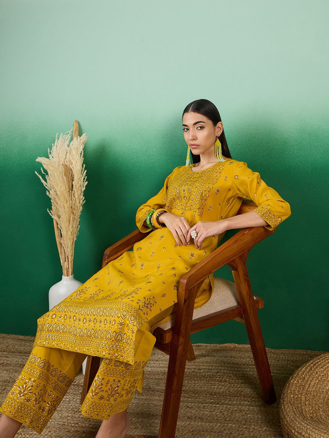 Women Floral Printed Kurta with Palazzos
