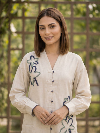 Wespret Atrium Embroidery Cotton Co-Ord Set