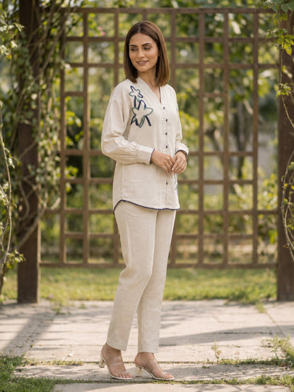 Wespret Atrium Embroidery Cotton Co-Ord Set