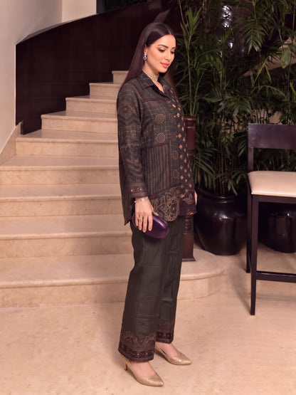 Wespret Slate Work Printed Premium Co-Ord Set