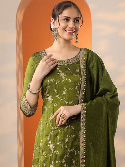 Dhiyona LL Women Ethnic Motifs Printed Kurti with Sharara & Dupatta