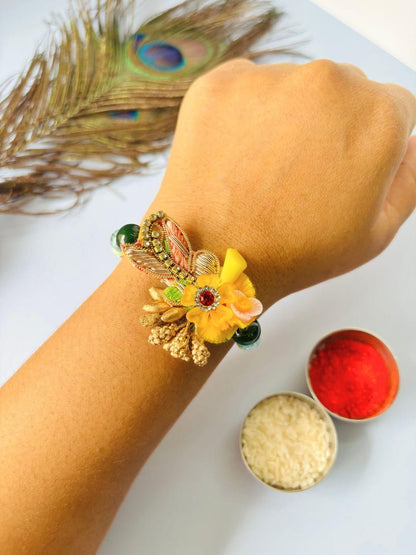 Dhiyona Unisex Set of 2 Wraparound Rakhi
