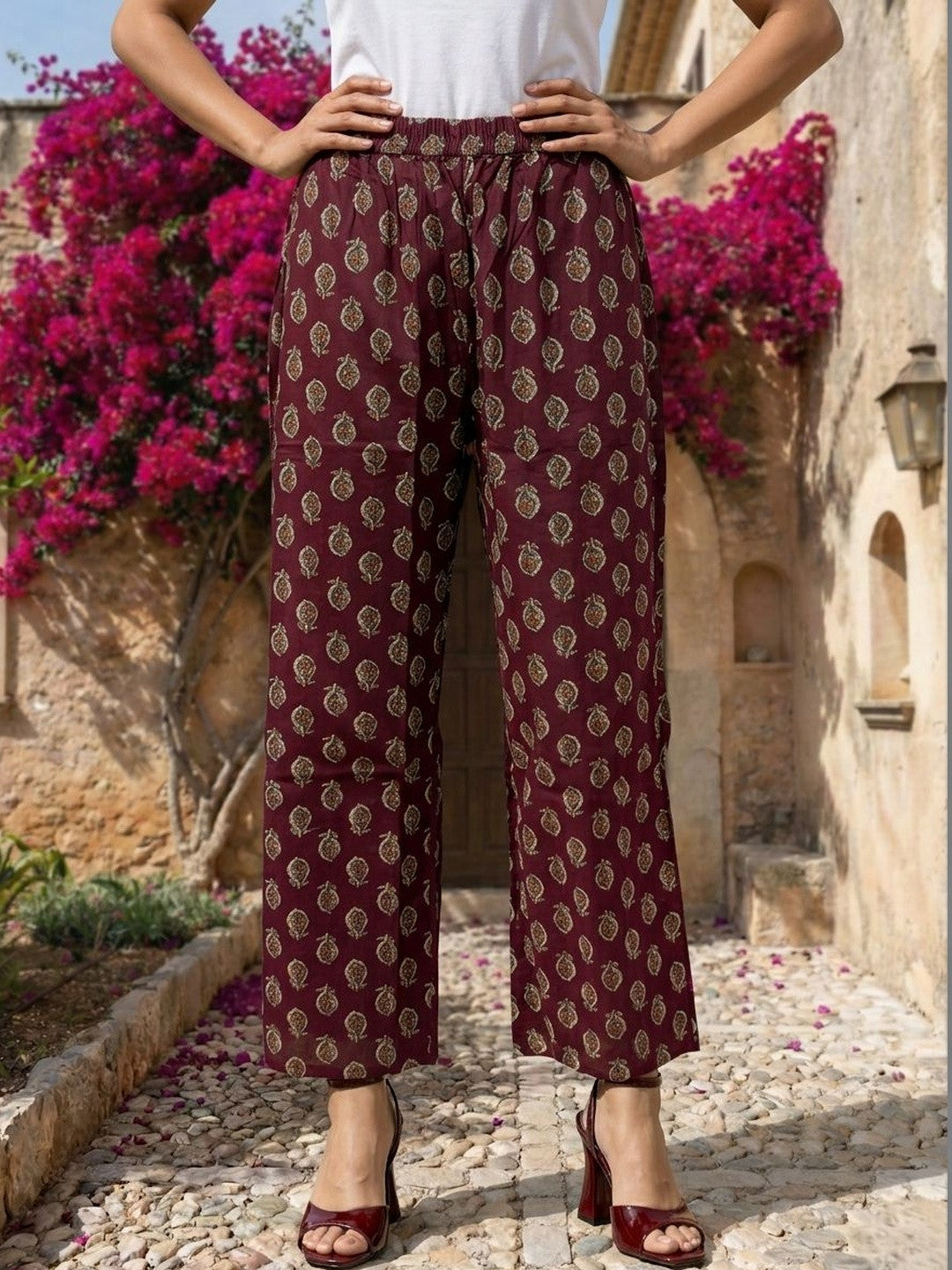 Printed V Neck Kurta Sets