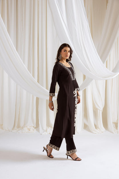 Rasna Onyx Kurta Pant Set