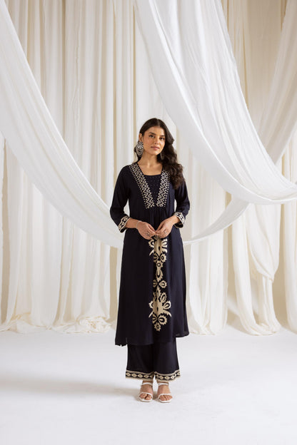 Rasna Azure Kurta Pant Set