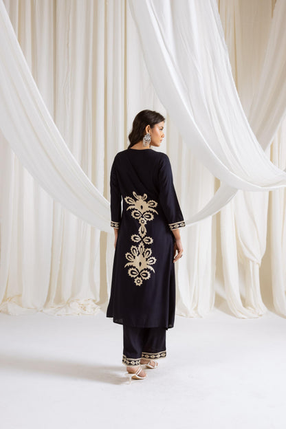 Rasna Azure Kurta Pant Set
