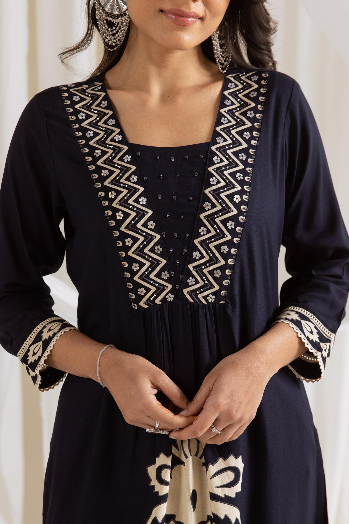 Rasna Azure Kurta Pant Set