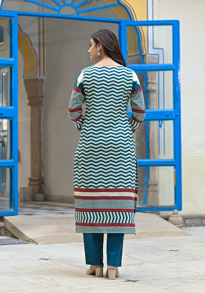 Hiya Ocean Cotton Suit set