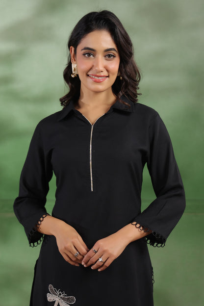 Mihira Jade Embroidery Kurta Pant Set