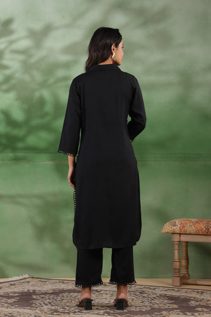 Mihira Jade Embroidery Kurta Pant Set