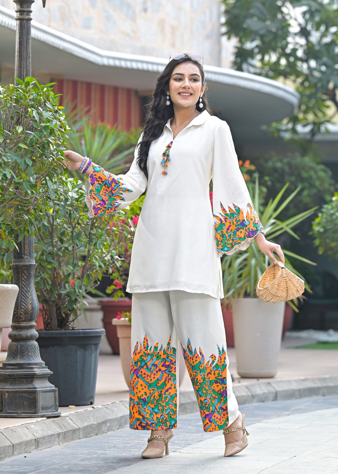 Kara Pearl Cotton Co-ord Set