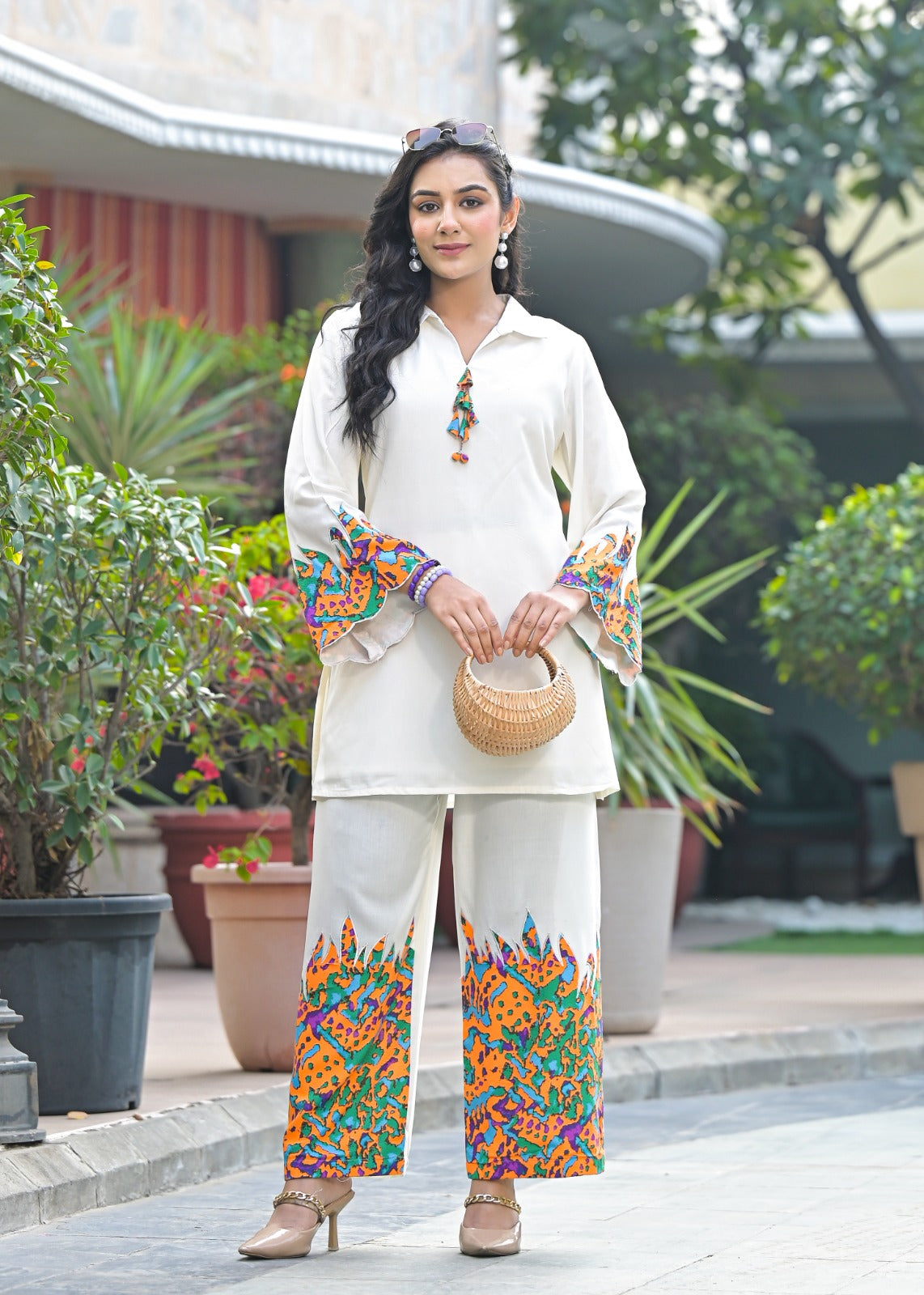 Kara Pearl Cotton Co-ord Set