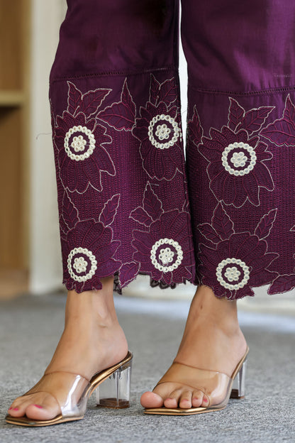 Bodhi Mulberry Embroidered Co-ord Set