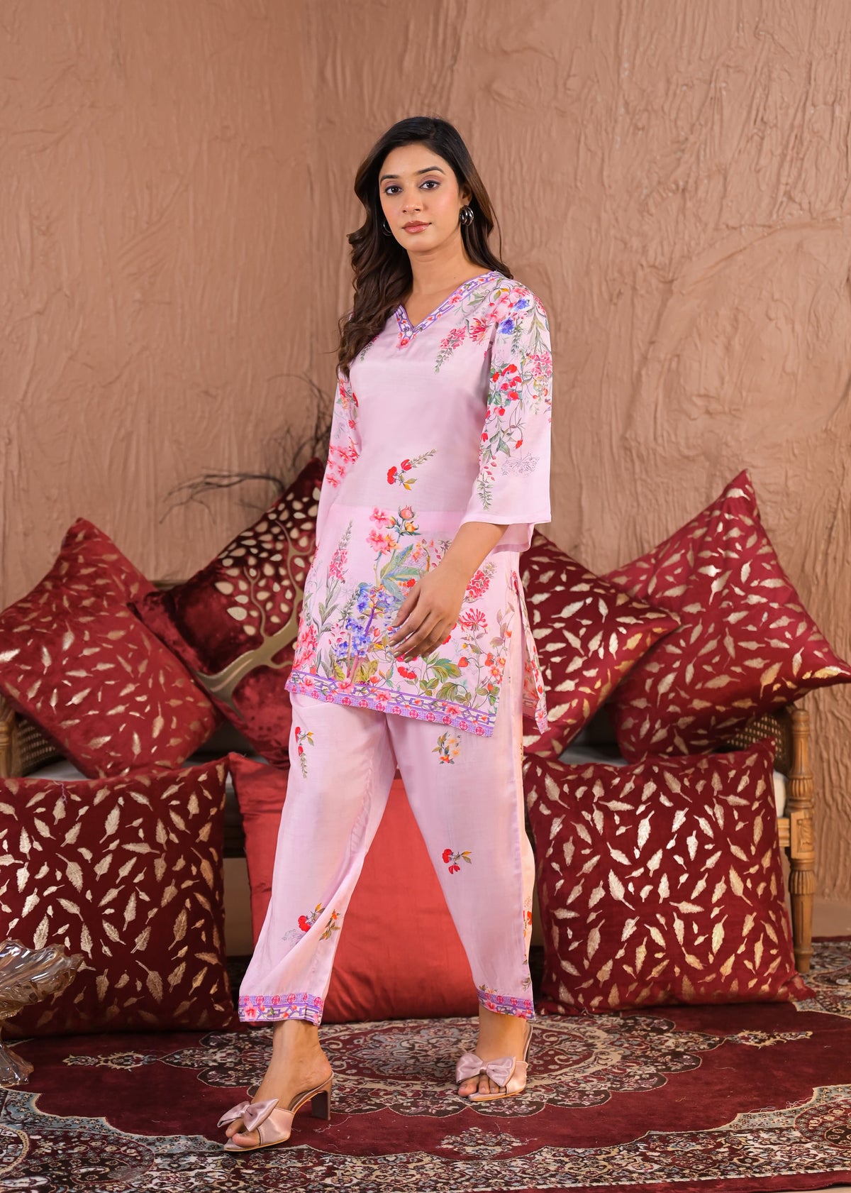 RAAGVI CANDY muslin PRINTED KURTA PANT SET