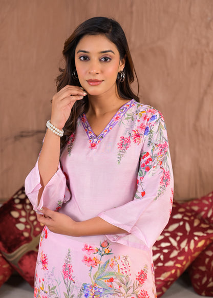 RAAGVI CANDY muslin PRINTED KURTA PANT SET