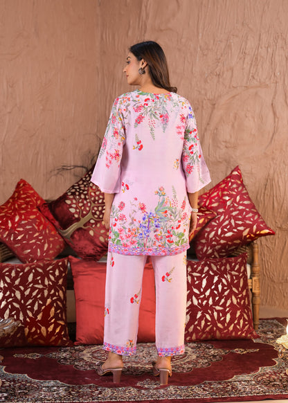 RAAGVI CANDY muslin PRINTED KURTA PANT SET