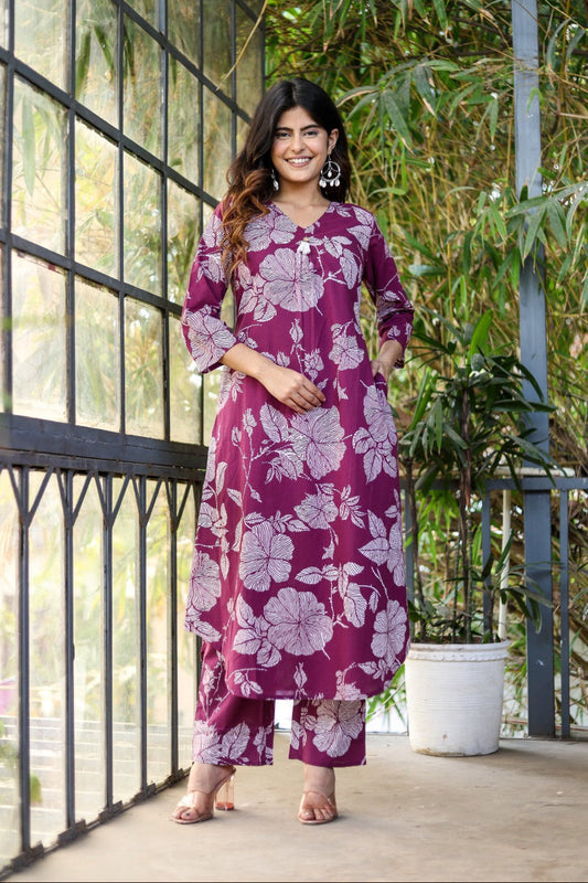 AutumnLane Iti Jam Printed Cotton Co-ord Set
