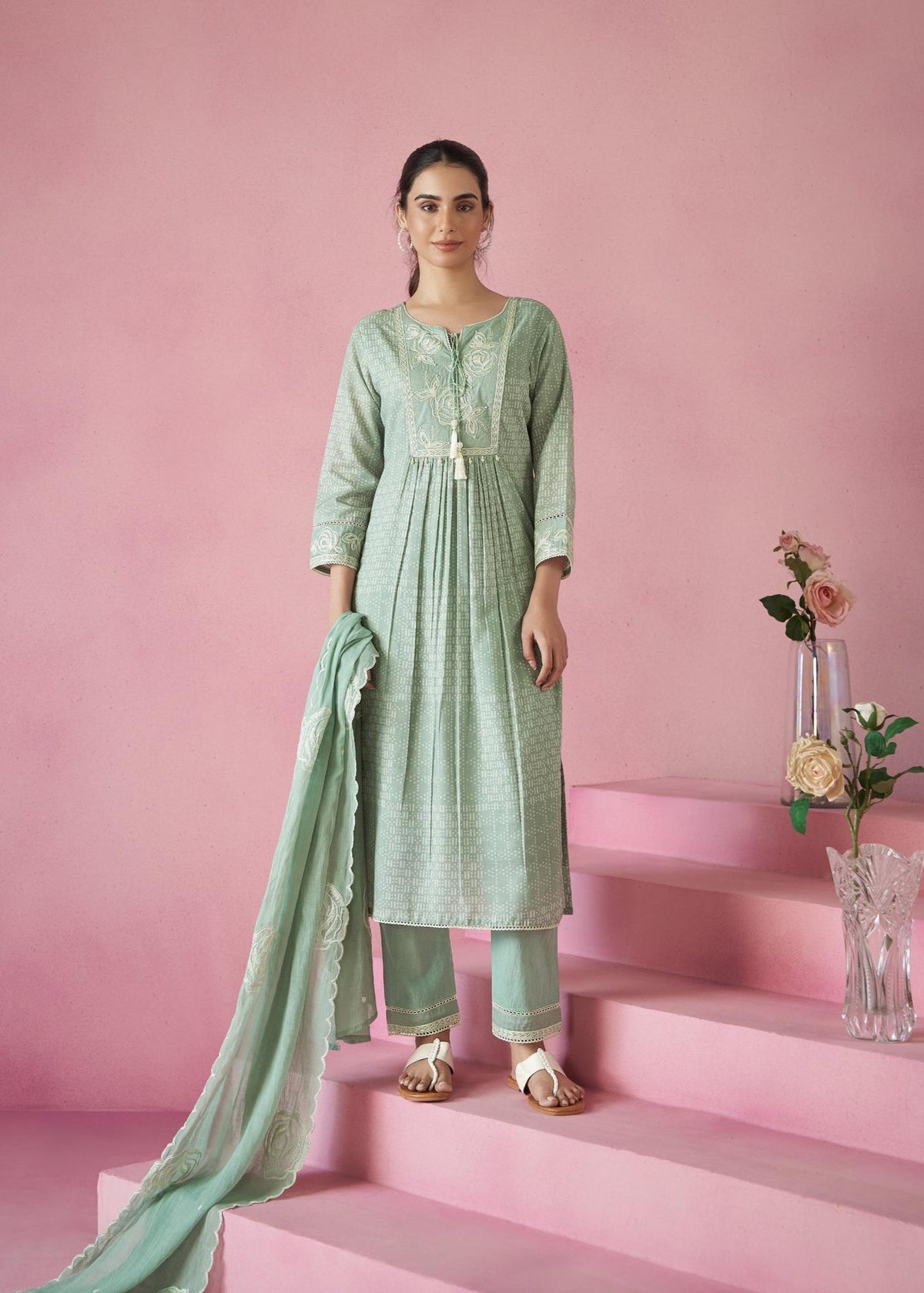 Nadira Laurel Embroidered Lawn Suit Set
