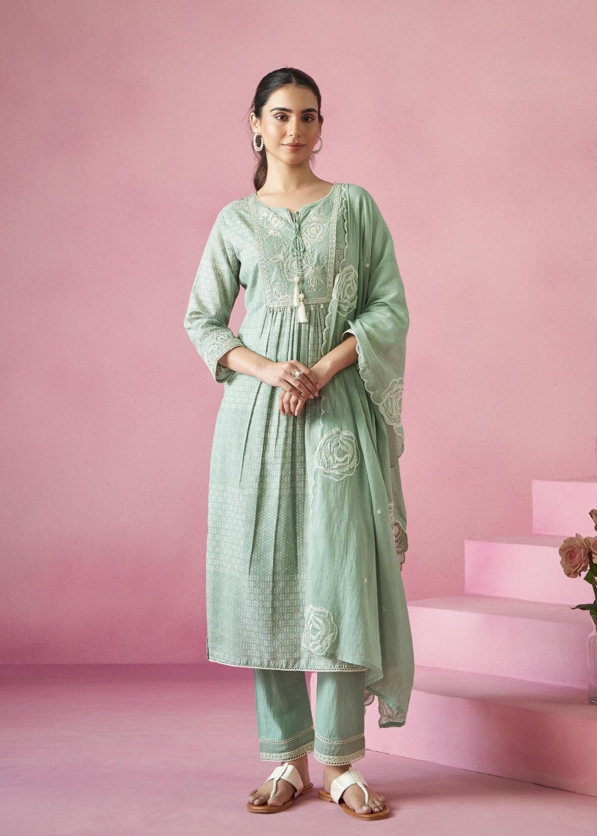 Nadira Laurel Embroidered Lawn Suit Set