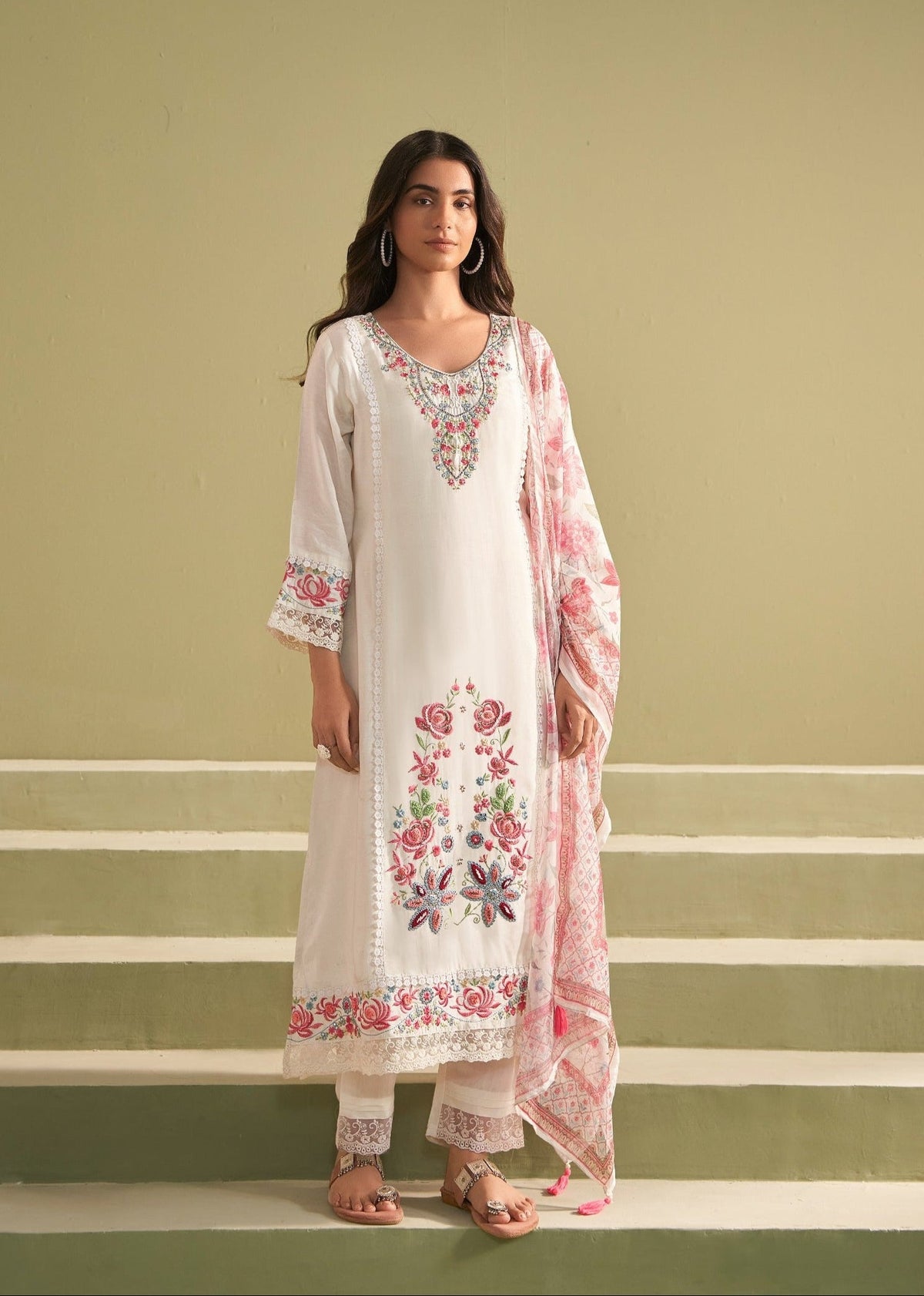 Nadira Misri Embroidered Lawn Suit Set