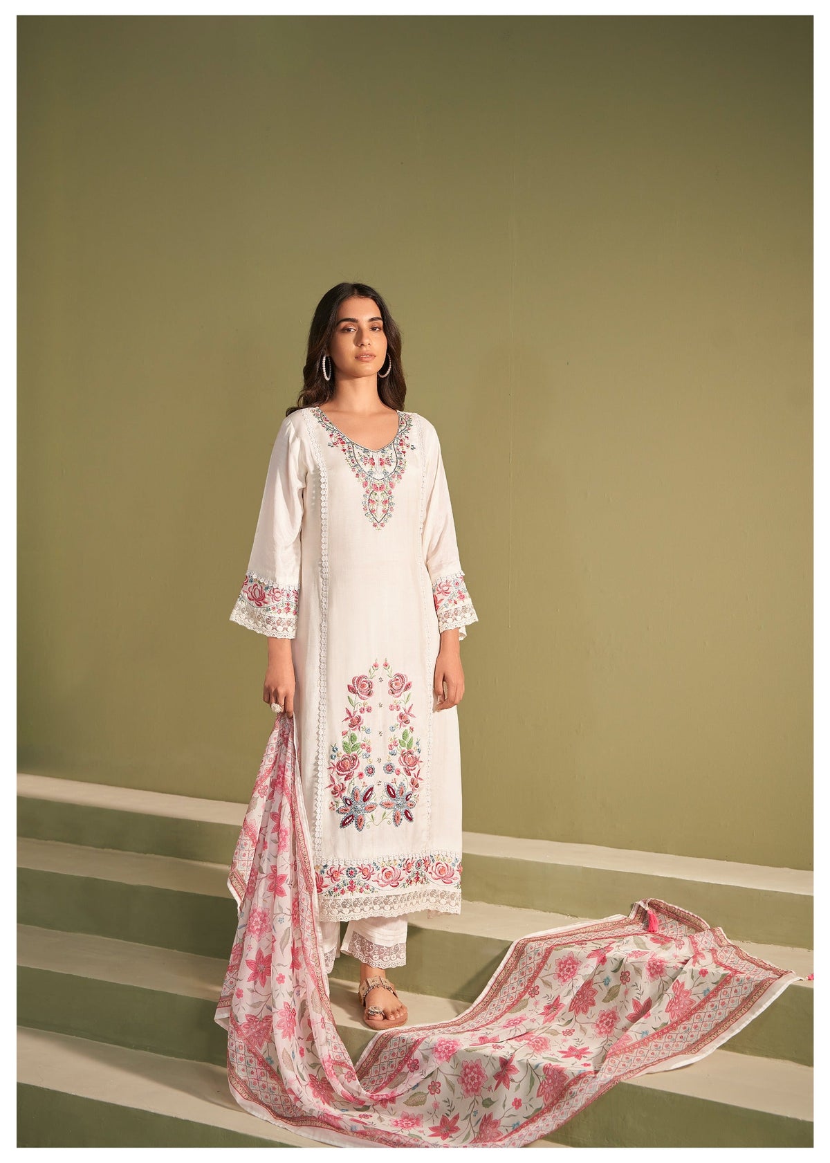 Nadira Misri Embroidered Lawn Suit Set