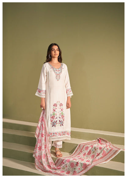 Nadira Misri Embroidered Lawn Suit Set