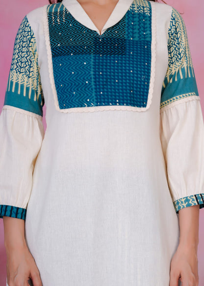 Rashmika Ocean Cotton Co-ord Set