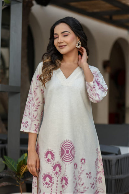 Vanya Plum Cotton co-ord Set