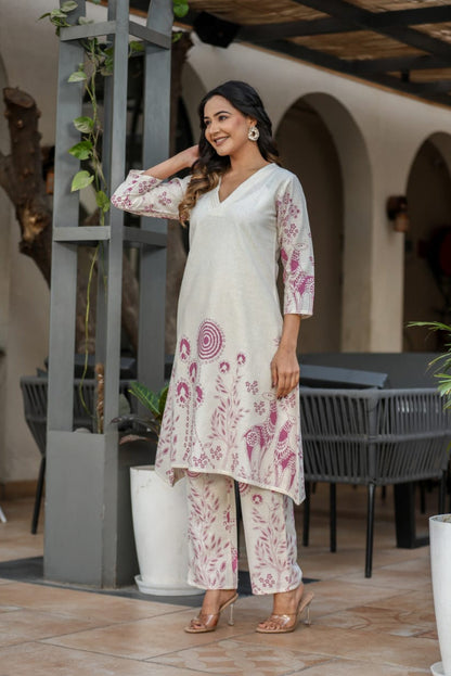 Vanya Plum Cotton co-ord Set
